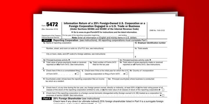 The IRS Form 5472 Reporting Requirements for Foreign Owners of a U.S. Disregarded Entity