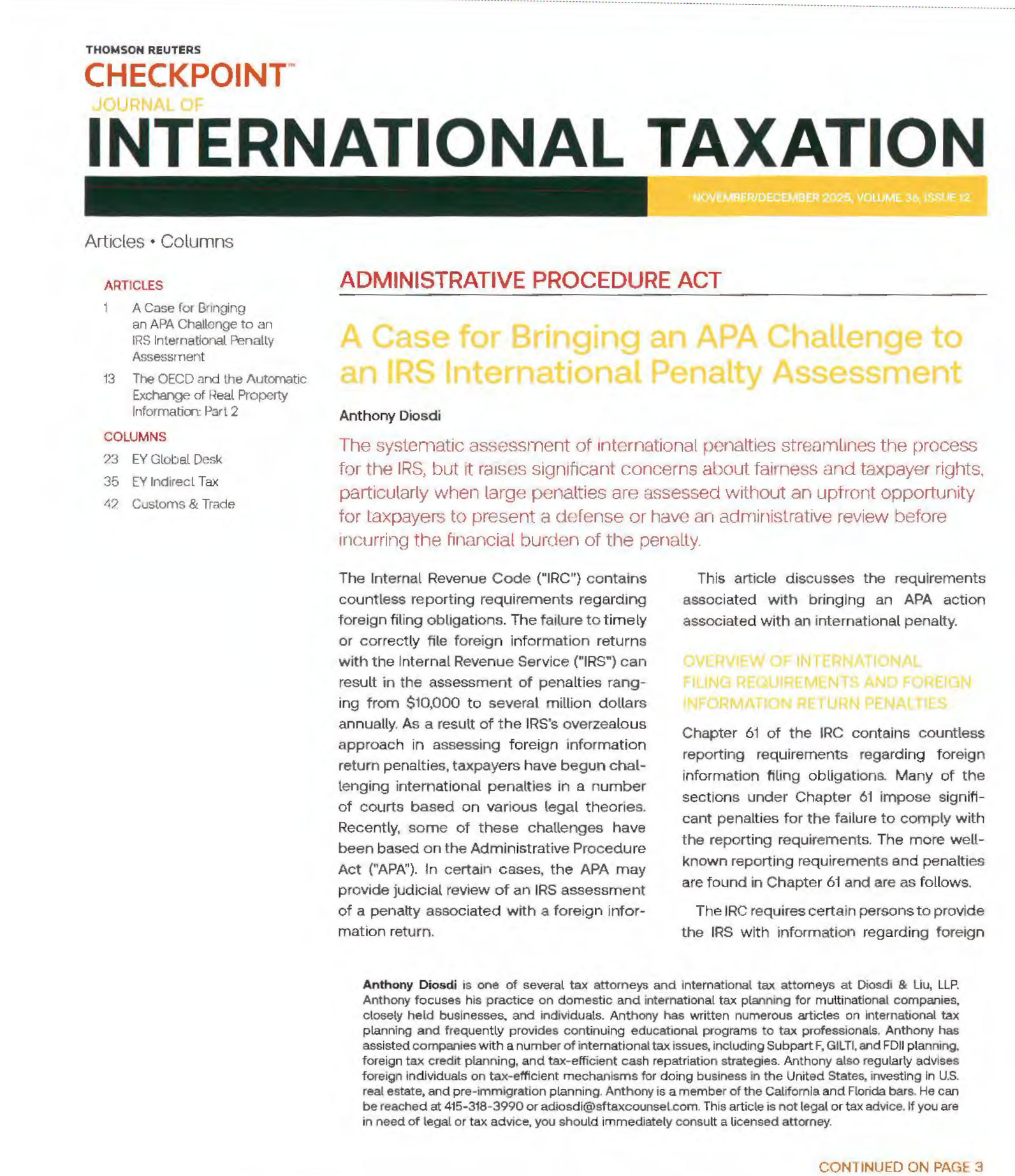 Publications | San Francisco Tax Lawyers